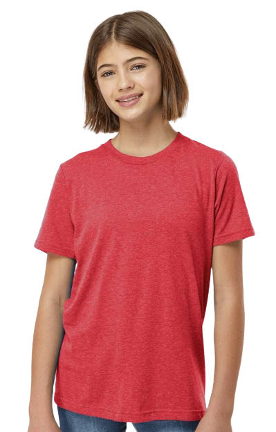 Youth Poly-Rich Tee - Heather Red