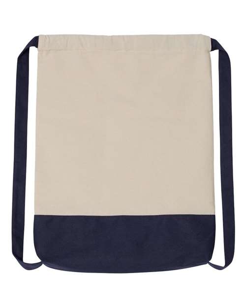 Liberty Bags 8876 Natural/ Navy — back