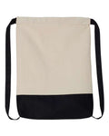 Liberty Bags 8876 Natural/ Navy — front