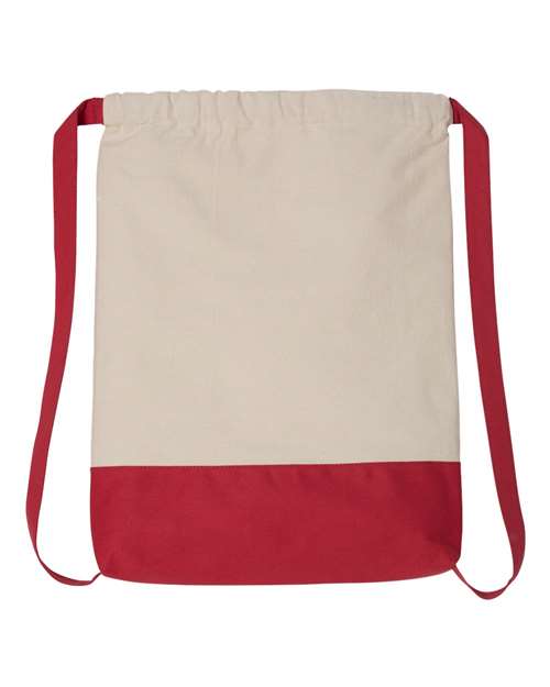Liberty Bags 8876 Natural/ Red — front