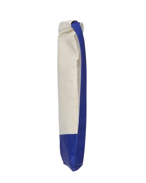 Liberty Bags 8876 Natural/ Royal — direct side