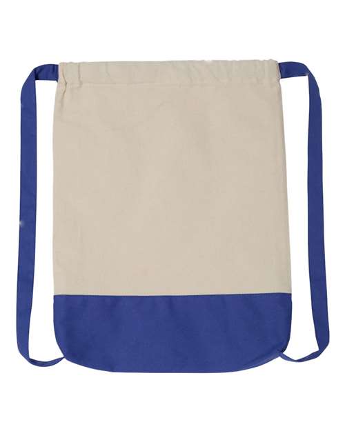Liberty Bags 8876 Natural/ Royal — front