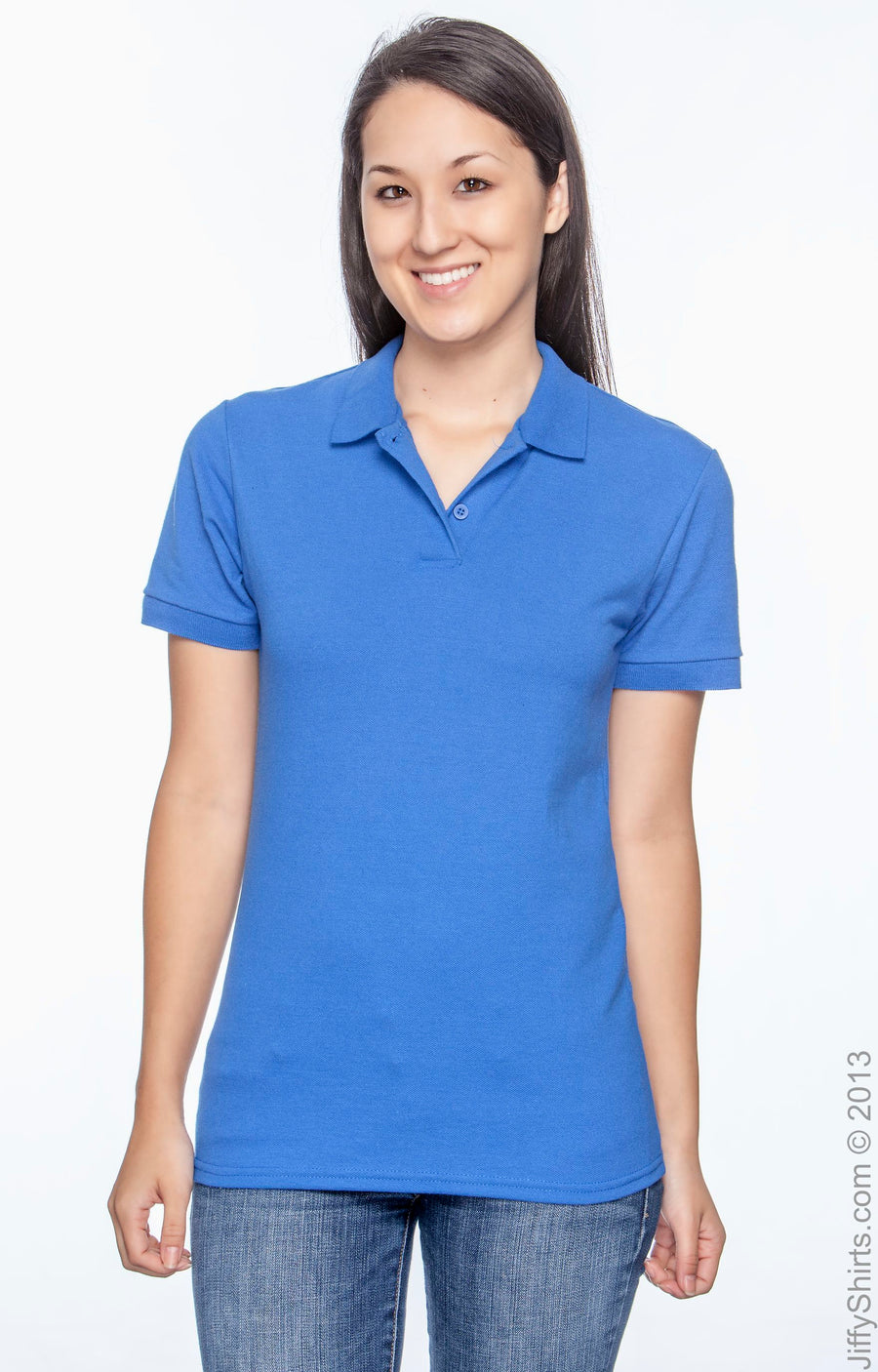 Women's Piqué Polo - Royal