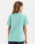 Hanes 5450 Clean Mint — on model back