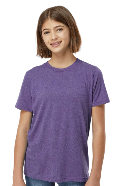 Youth Poly-Rich Tee - Heather Purple