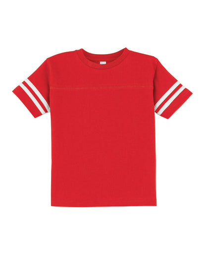 Toddler Football T-Shirt - Vintage Red / Blend White