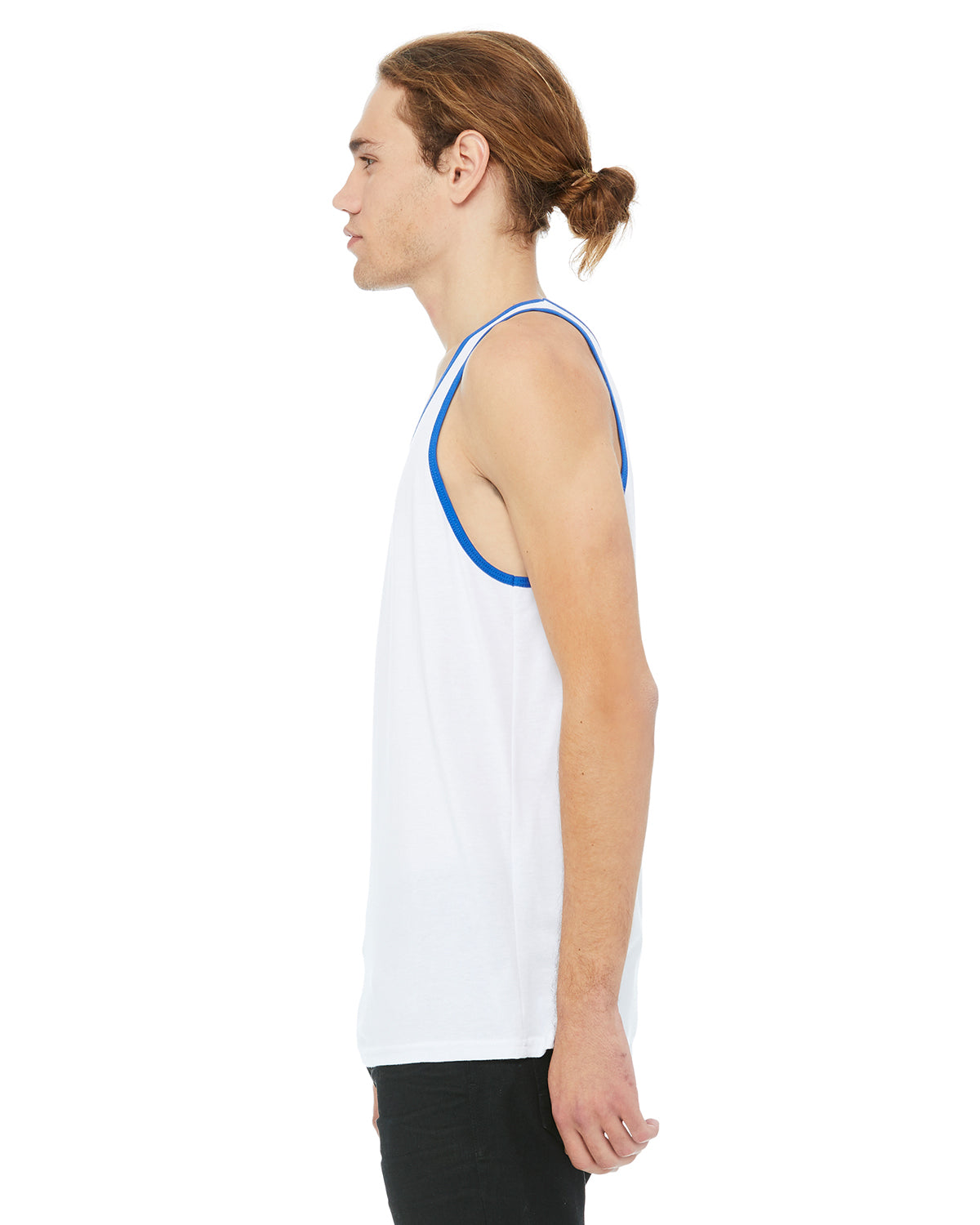 Unisex Jersey Tank - White / True Royal