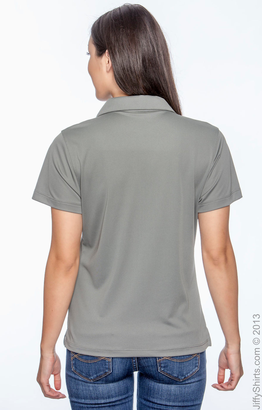Women's Micro-Piqué Polo - Charcoal