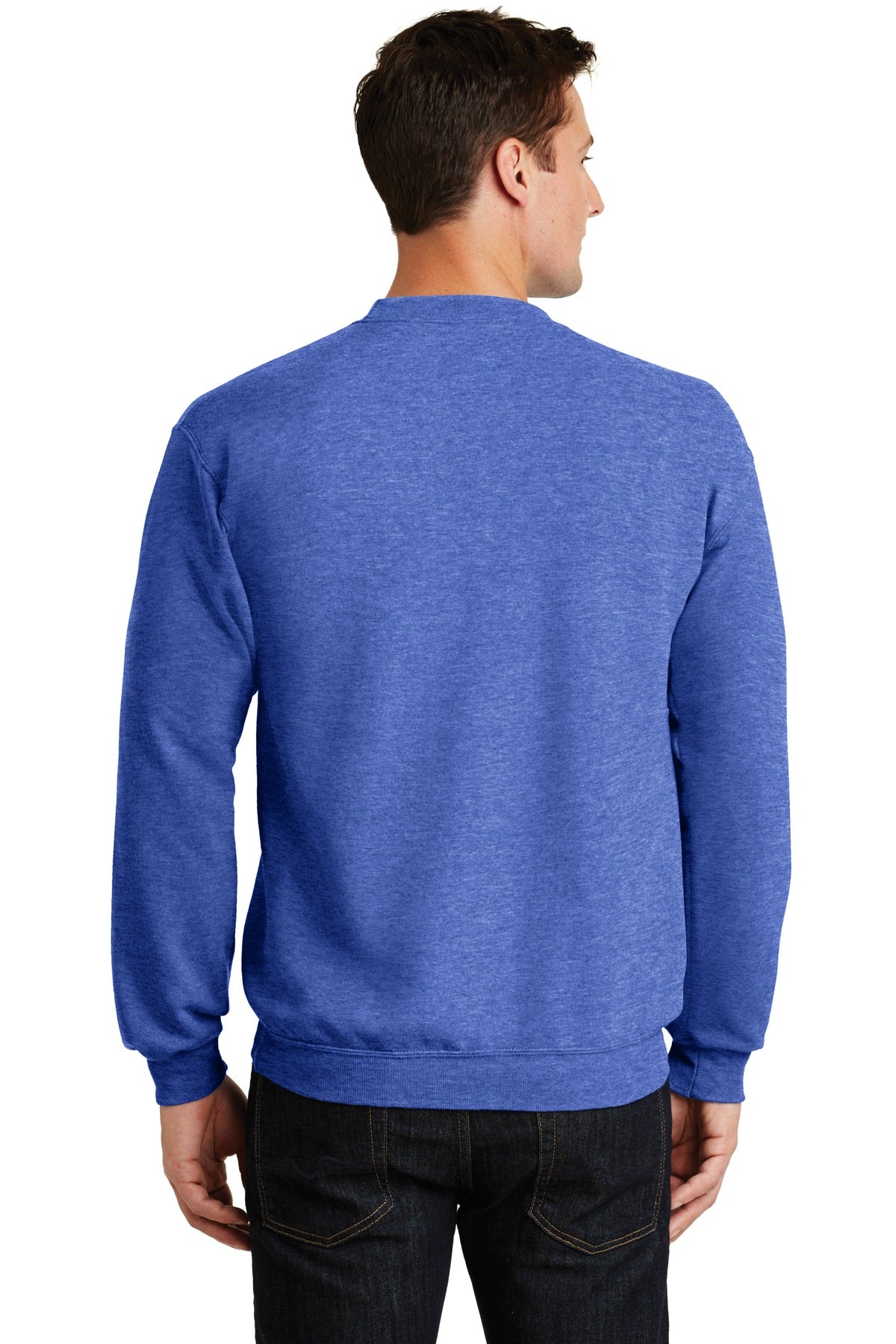 Unisex Core Fleece Crewneck Sweatshirt - Heather Royal