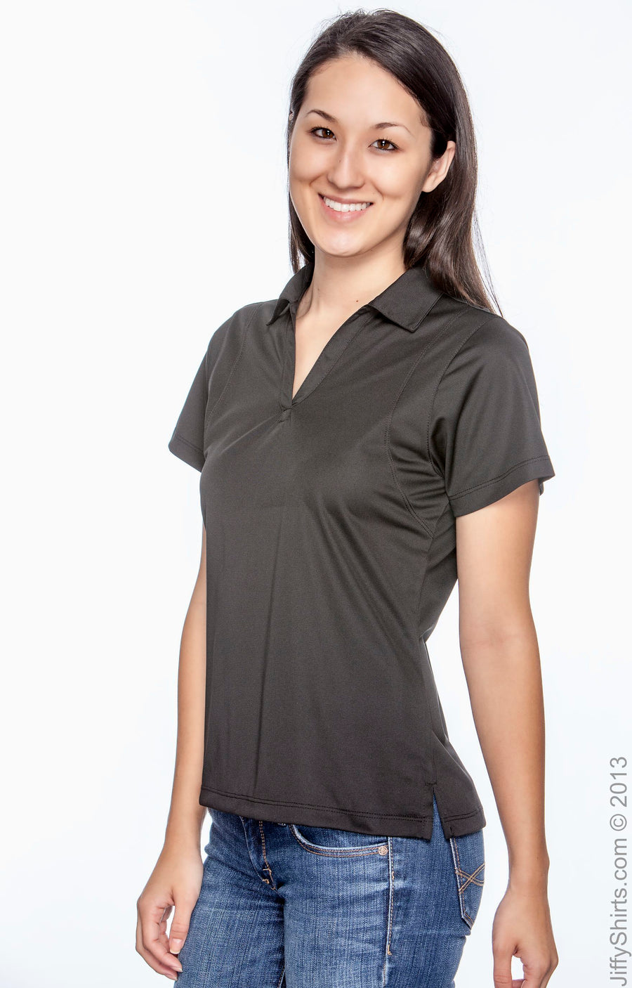 Women's Micro-Piqué Polo - Black