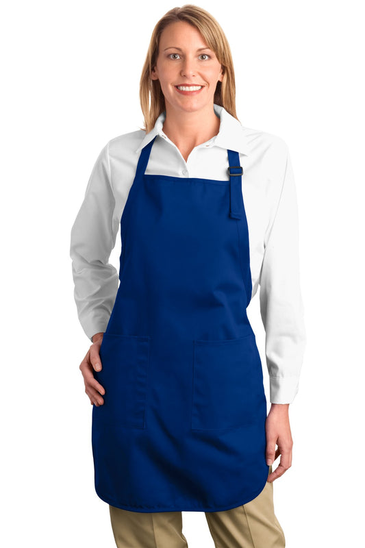 Full-Length Apron with Pockets - Royal
