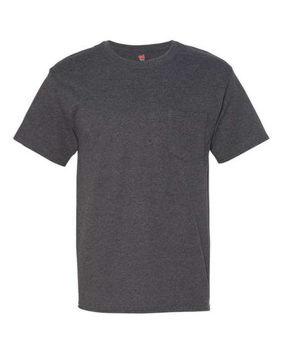 Hanes 5190 Charcoal Heather — front