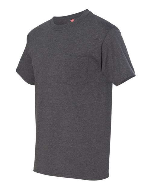 Hanes 5190 Charcoal Heather — side