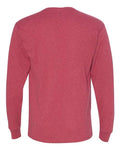 JERZEES 29LSR Vintage Heather Red — back