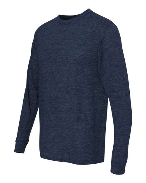 JERZEES 29LSR Vintage Heather Navy — side