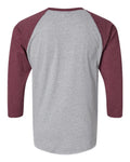 LAT 6930 Vintage Heather/ Vintage Burgundy — back