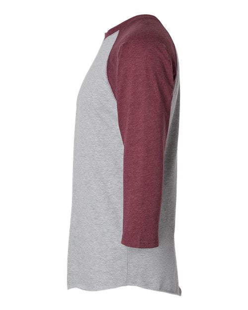 LAT 6930 Vintage Heather/ Vintage Burgundy — direct side