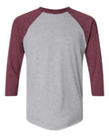 LAT 6930 Vintage Heather/ Vintage Burgundy — front