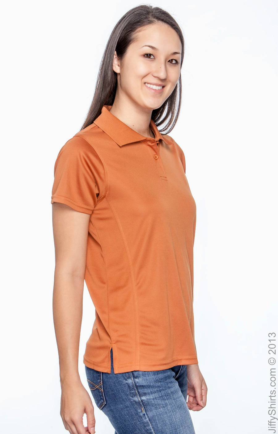 Women's Polytech Polo - Texas Orange