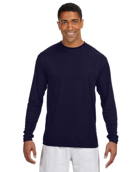 Men's Cooling Performance Long Sleeve T-Shirt - Navy
