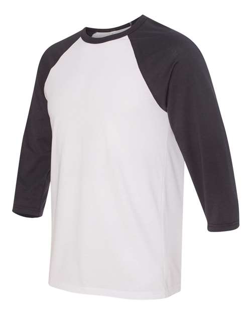 BELLA + CANVAS 3200 White/ Dark Grey — side