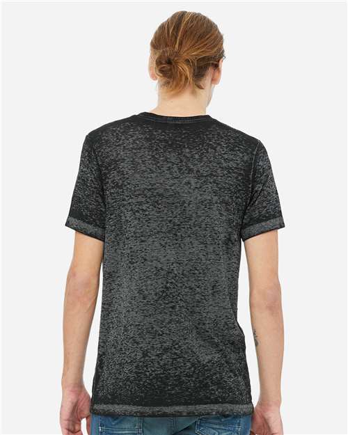 BELLA + CANVAS 3650 Black Acid Wash — on model back