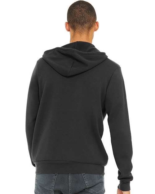 BELLA + CANVAS 3739 Dark Grey — on model back