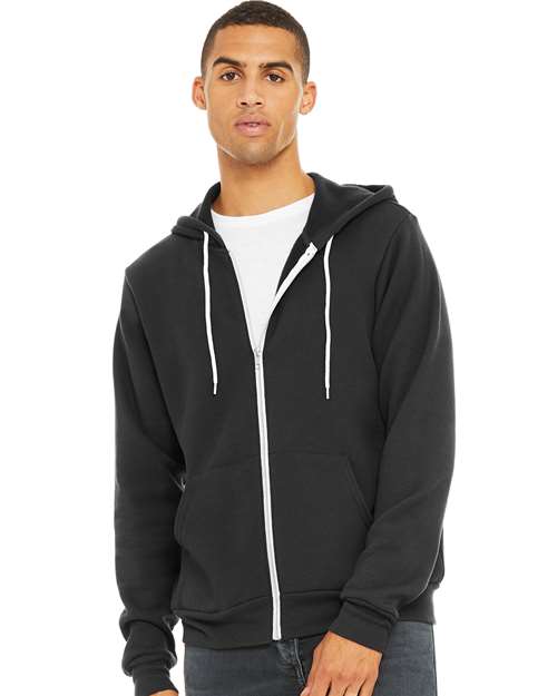 BELLA + CANVAS 3739 Dark Grey — on model front