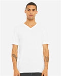 BELLA + CANVAS 3415 Solid White Triblend — on model front