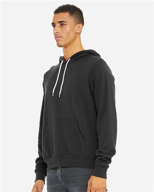 BELLA + CANVAS 3719 Dark Grey — on model side
