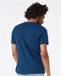 BELLA + CANVAS 3001 Cool Blue — on model back