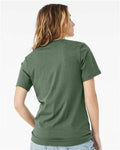 BELLA + CANVAS 3001 Pine — on model back
