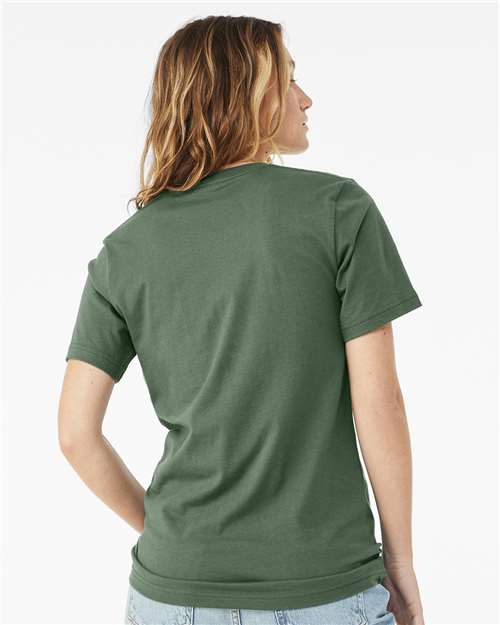 BELLA + CANVAS 3001 Pine — on model back