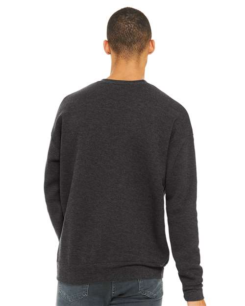 BELLA + CANVAS 3945 Dark Grey Heather — on model back