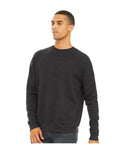 BELLA + CANVAS 3945 Dark Grey Heather — on model side