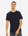 BELLA + CANVAS 3413 Solid Navy Triblend — on model front