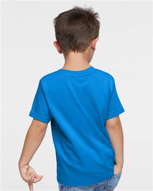 Rabbit Skins 3321 Cobalt — on model back