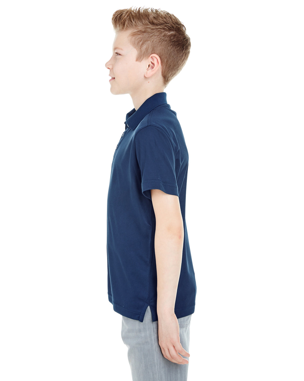 Youth Cool & Dry Mesh Piqué Polo - Navy