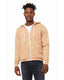 Bella + Canvas 3739 - Unisex Poly-Cotton Sponge Fleece Full-Zip Hoodie - Heather Sand Dune