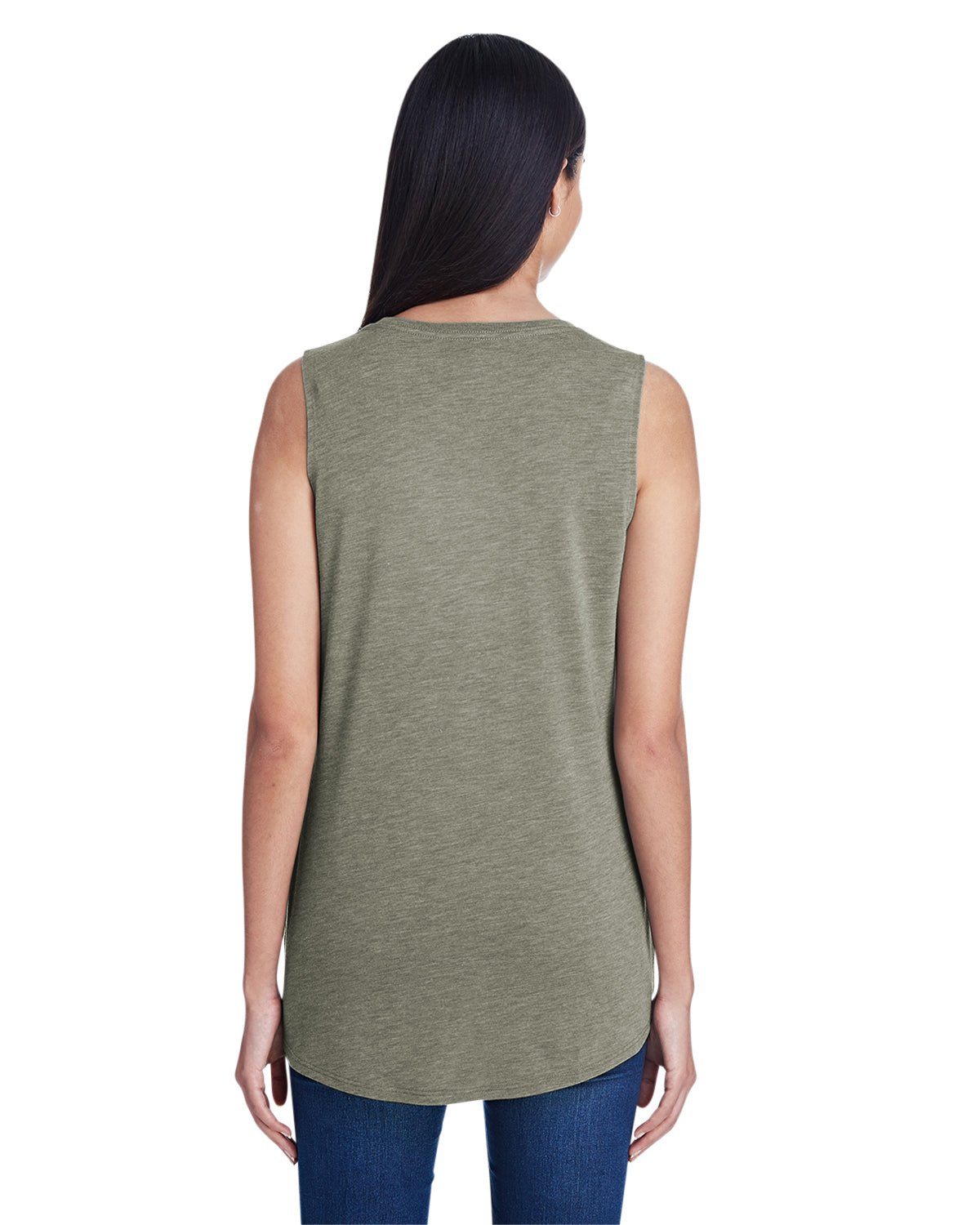 Women's Freedom Sleeveless T-Shirt - Heather City Green