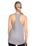 Next Level 1533 Heather Grey — on model back