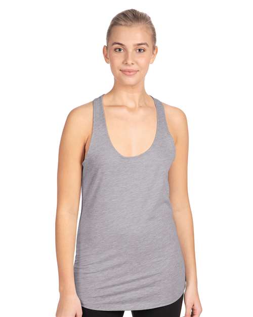 Next Level 1533 Heather Grey — on model front
