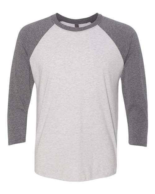Next Level 6051 Premium Heather Sleeves/ Heather White Body — front