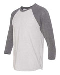 Next Level 6051 Premium Heather Sleeves/ Heather White Body — side