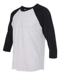 Next Level 6051 Vintage Black Sleeves/ Heather White Body — side