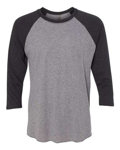 Next Level 6051 Vintage Black Sleeves/ Premium Heather Body — front