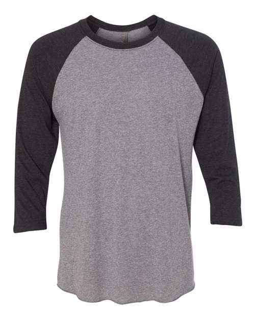 Next Level 6051 Vintage Black Sleeves/ Premium Heather Body — front