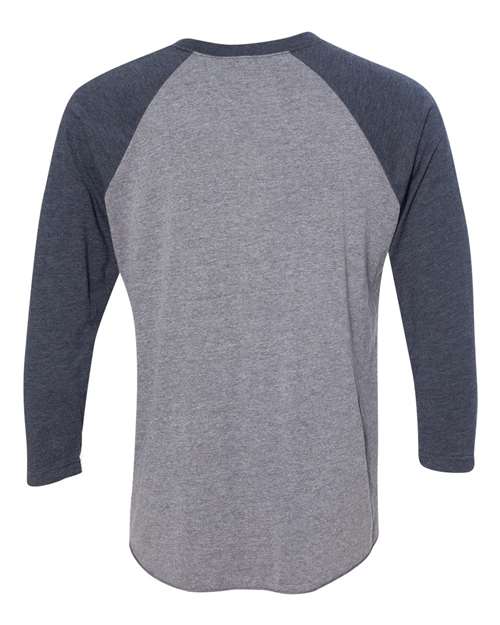 Next Level 6051 Vintage Navy Sleeves/ Premium Heather Body — back