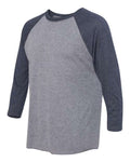 Next Level 6051 Vintage Navy Sleeves/ Premium Heather Body — side