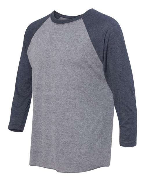 Next Level 6051 Vintage Navy Sleeves/ Premium Heather Body — side